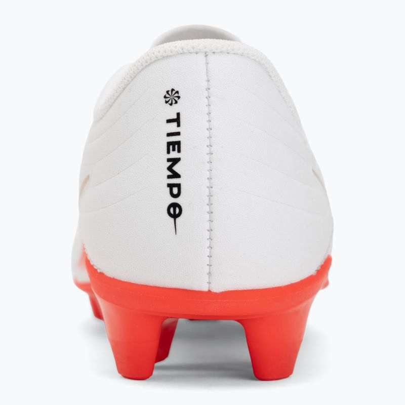 Children's football boots Nike Jr. Tiempo Maestro Club White/Bright Crimson/Blur 6