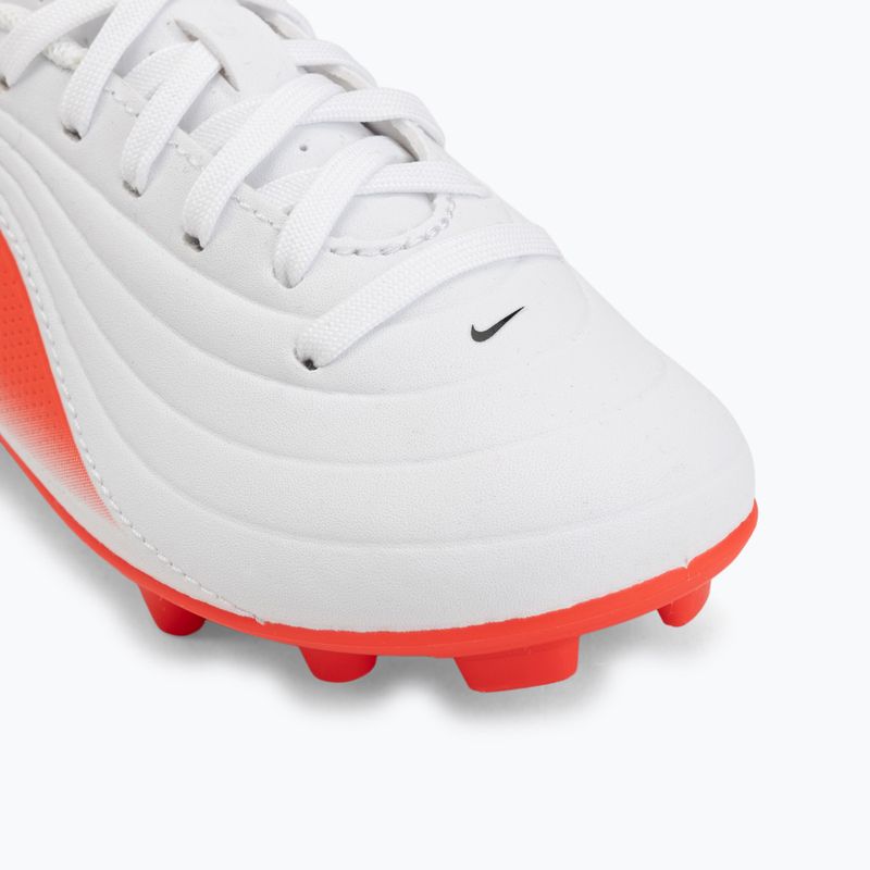 Children's football boots Nike Jr. Tiempo Maestro Club White/Bright Crimson/Blur 7