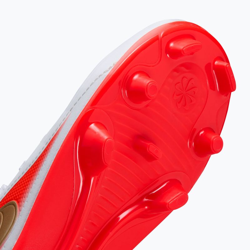 Children's football boots Nike Jr. Tiempo Maestro Club White/Bright Crimson/Blur 4