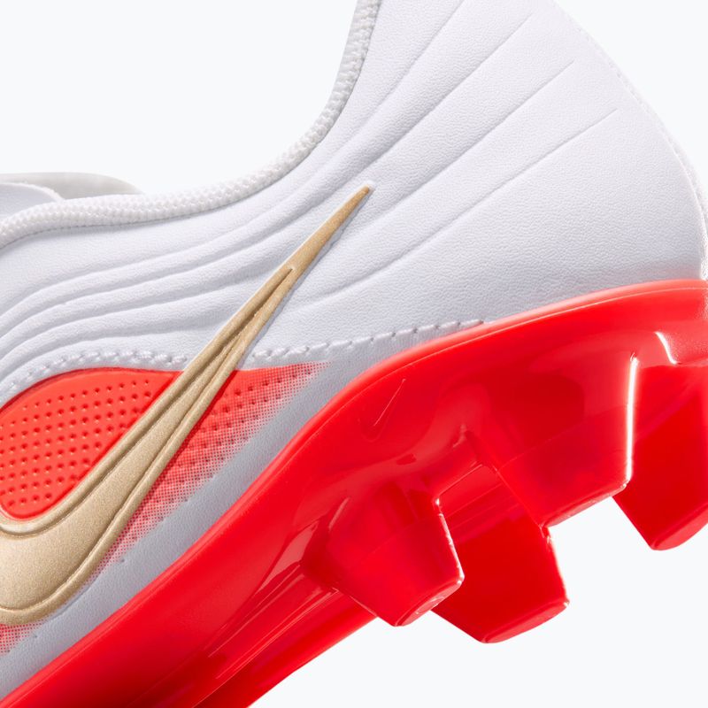 Children's football boots Nike Jr. Tiempo Maestro Club White/Bright Crimson/Blur 6