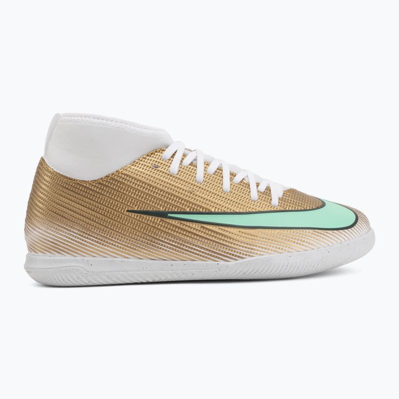 Children's football boots Nike Jr. Mercurial Superfly 11 Club "Kylian Mbappé" metallic gold/green glow 2
