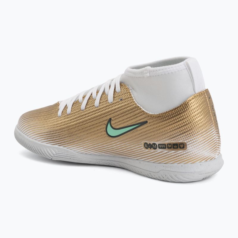 Children's football boots Nike Jr. Mercurial Superfly 11 Club "Kylian Mbappé" metallic gold/green glow 3