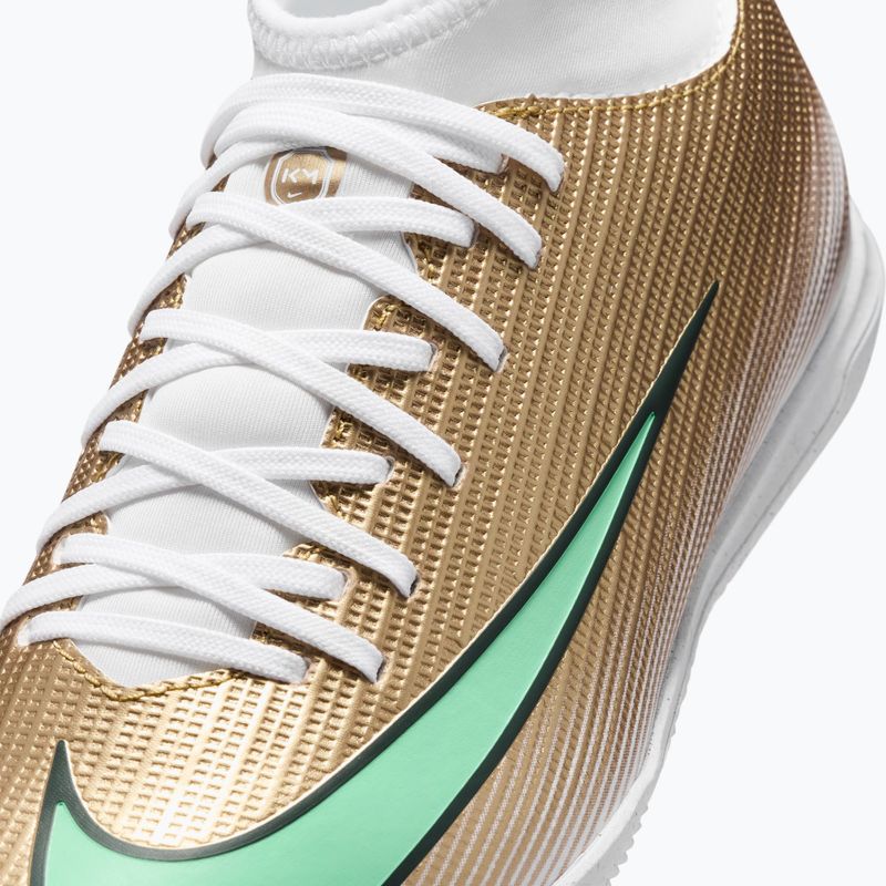 Children's football boots Nike Jr. Mercurial Superfly 11 Club "Kylian Mbappé" metallic gold/green glow 5