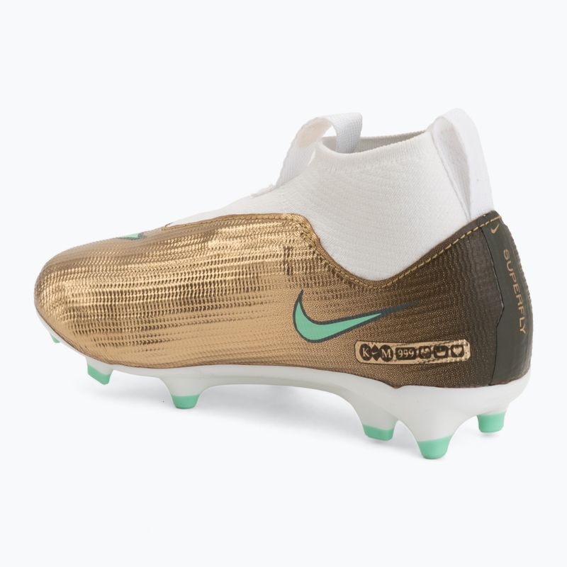 Children's football boots Nike Jr. Mercurial Superfly 11 Academy "Kylian Mbappé" metallic gold/green glow 3