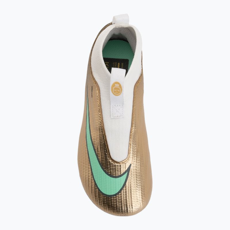 Children's football boots Nike Jr. Mercurial Superfly 11 Academy "Kylian Mbappé" metallic gold/green glow 5