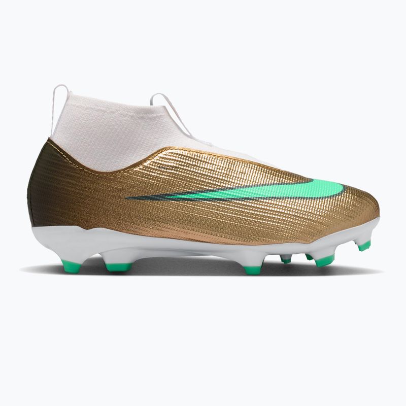 Children's football boots Nike Jr. Mercurial Superfly 11 Academy "Kylian Mbappé" metallic gold/green glow