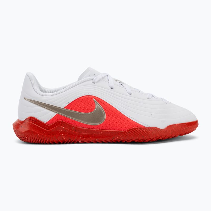 Children's football boots Nike Jr. Tiempo Maestro Club white/bright crimson/blur 2