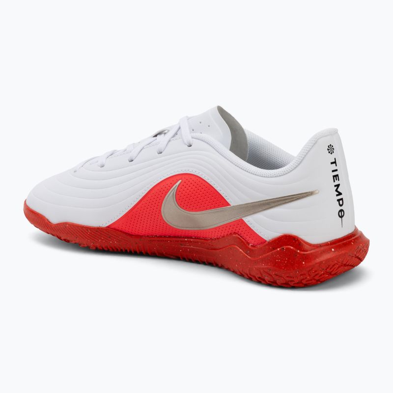 Children's football boots Nike Jr. Tiempo Maestro Club white/bright crimson/blur 3