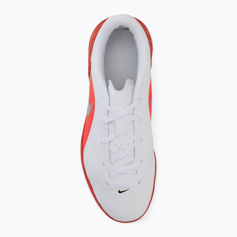 Children's football boots Nike Jr. Tiempo Maestro Club white/bright crimson/blur 5