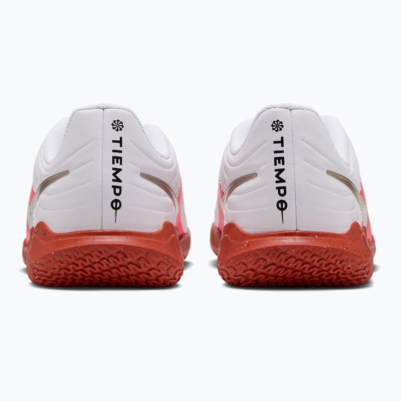 Children's football boots Nike Jr. Tiempo Maestro Club white/bright crimson/blur 7