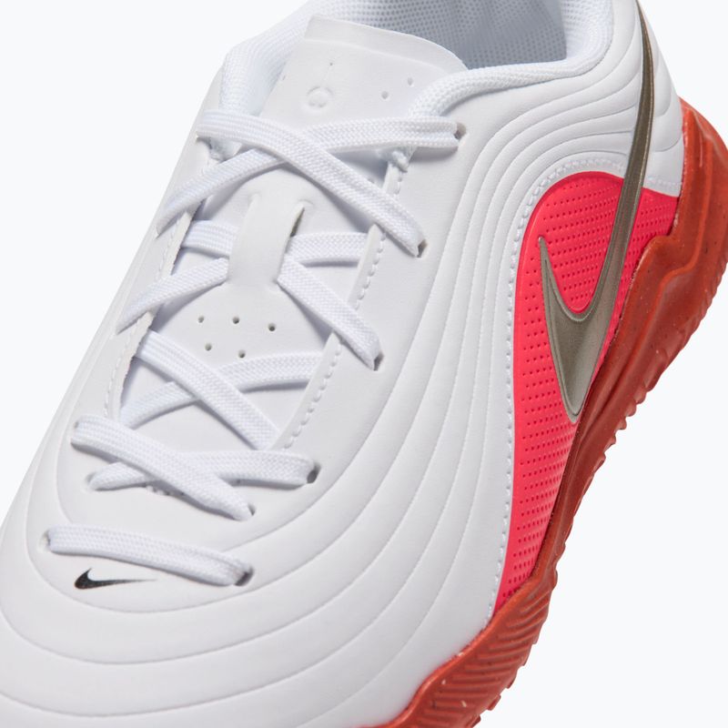 Children's football boots Nike Jr. Tiempo Maestro Club white/bright crimson/blur 4