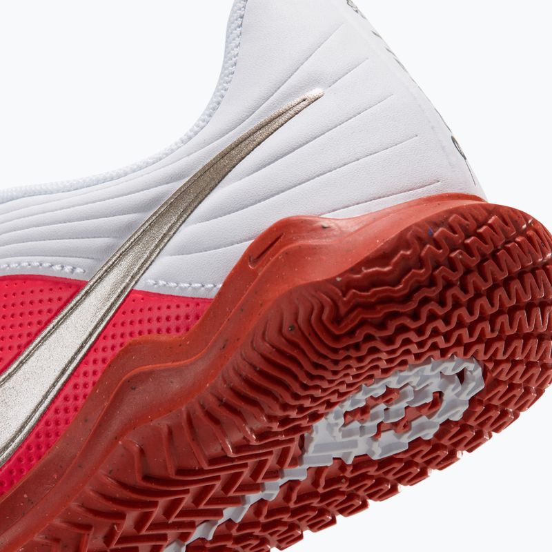 Children's football boots Nike Jr. Tiempo Maestro Club white/bright crimson/blur 5