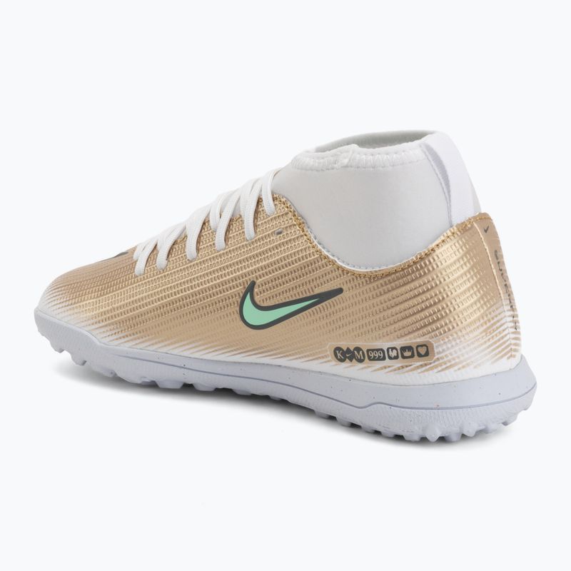 Children's football boots Nike Jr. Mercurial Superfly 11 Club "Kylian Mbappé" metallic gold/green glow 3