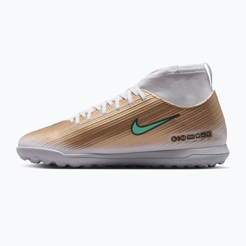 Children's football boots Nike Jr. Mercurial Superfly 11 Club "Kylian Mbappé" metallic gold/green glow 2