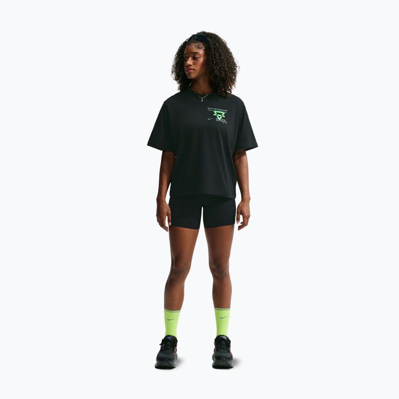 Women's running shirt Nike Swift Dri-Fit black/no color/illusion green 2