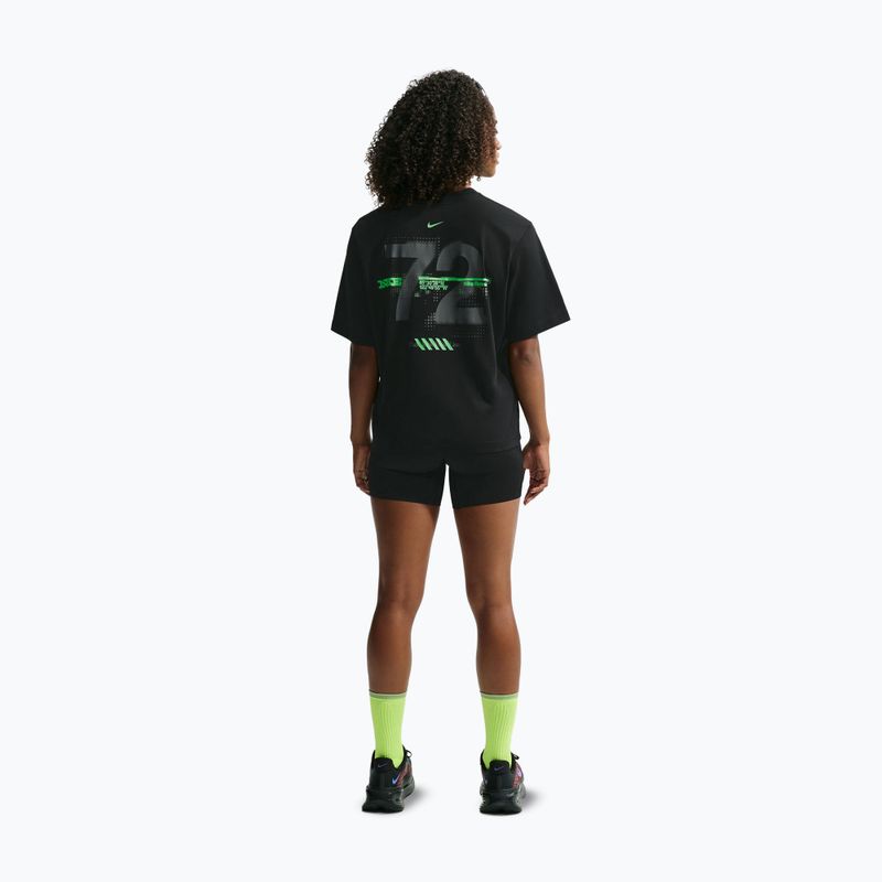Women's running shirt Nike Swift Dri-Fit black/no color/illusion green 3