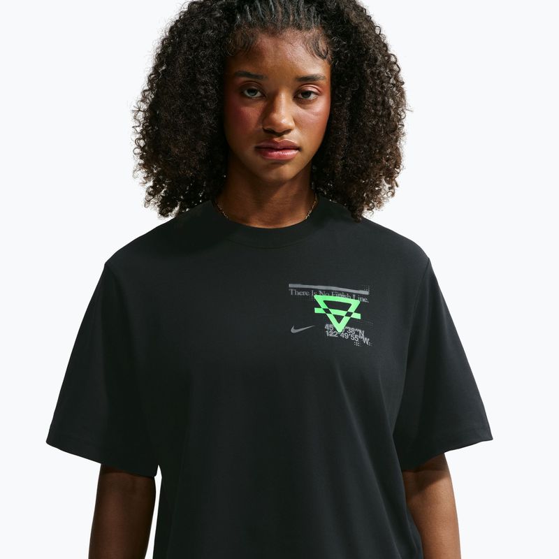Women's running shirt Nike Swift Dri-Fit black/no color/illusion green 4