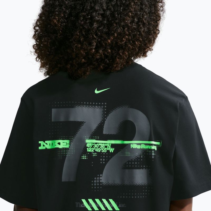Women's running shirt Nike Swift Dri-Fit black/no color/illusion green 5