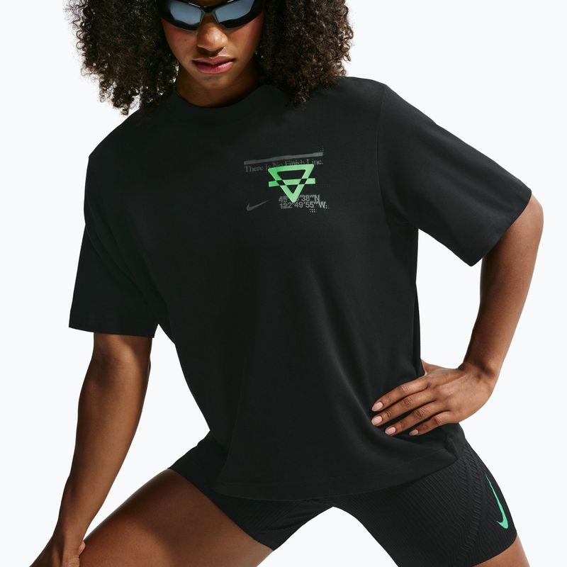 Women's running shirt Nike Swift Dri-Fit black/no color/illusion green 6