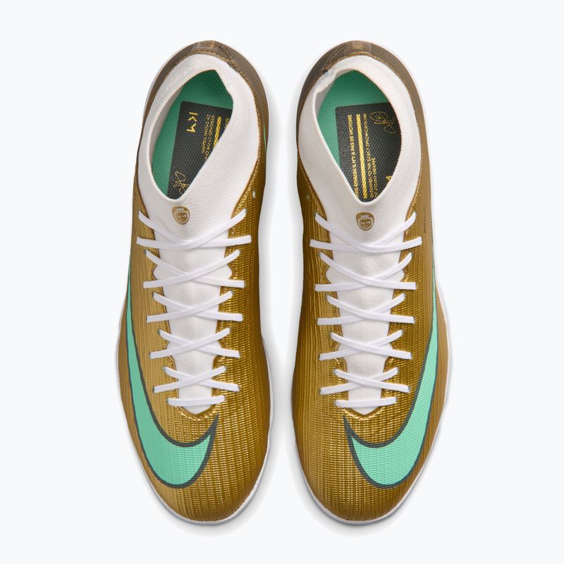 Men's football boots Nike Mercurial Superfly 11 Academy "Kylian Mbappé" metallic gold/green glow 4