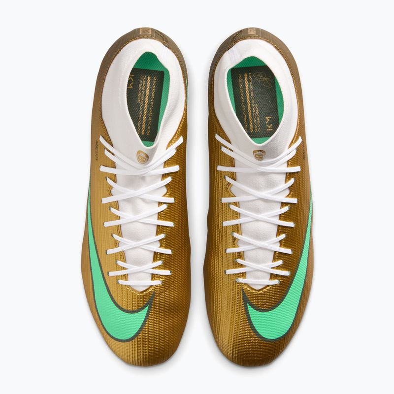 Men's football boots Nike Mercurial Superfly 11 Academy "Kylian Mbappé" metallic gold/green glow 4