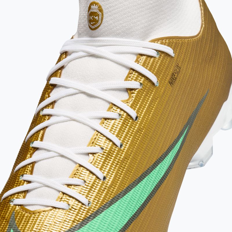 Men's football boots Nike Mercurial Superfly 11 Academy "Kylian Mbappé" metallic gold/green glow 5