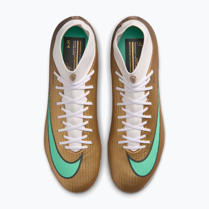 Men's football boots Nike Mercurial Superfly 11 Academy "Kylian Mbappé" metallic gold/green glow 4
