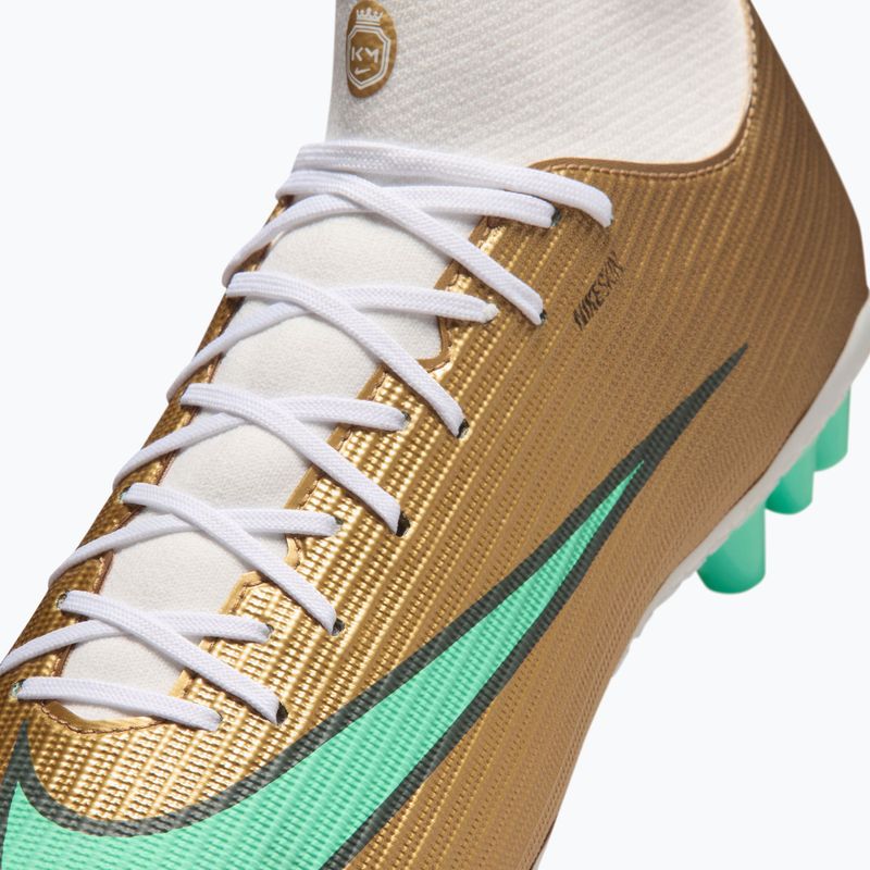 Men's football boots Nike Mercurial Superfly 11 Academy "Kylian Mbappé" metallic gold/green glow 6