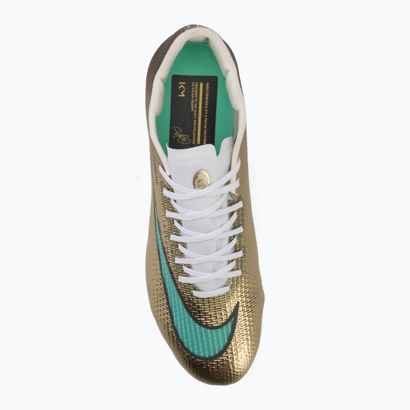 Men's football boots Nike Mercurial Superfly 11 Pro "Kylian Mbappé" metallic gold/green glow 5
