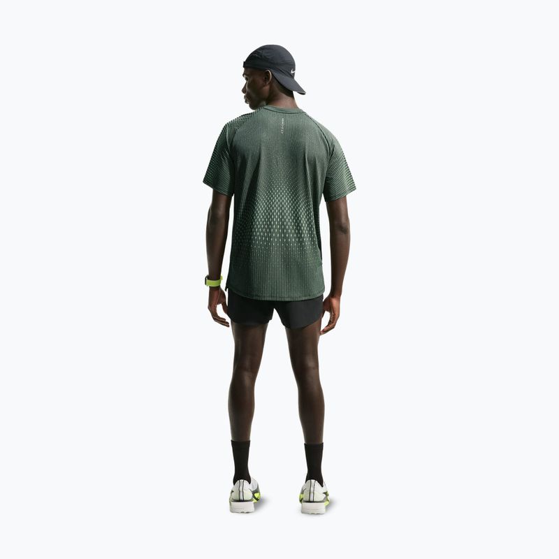 Men's running shirt Nike Stride black/light green spark 3