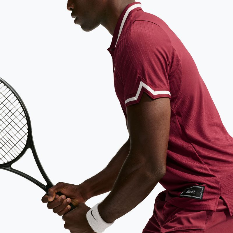 Polo shirt Nike Court Slam Aero-Fit Team Red/Pale Ivory 4