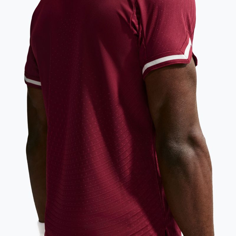 Polo shirt Nike Court Slam Aero-Fit Team Red/Pale Ivory 5