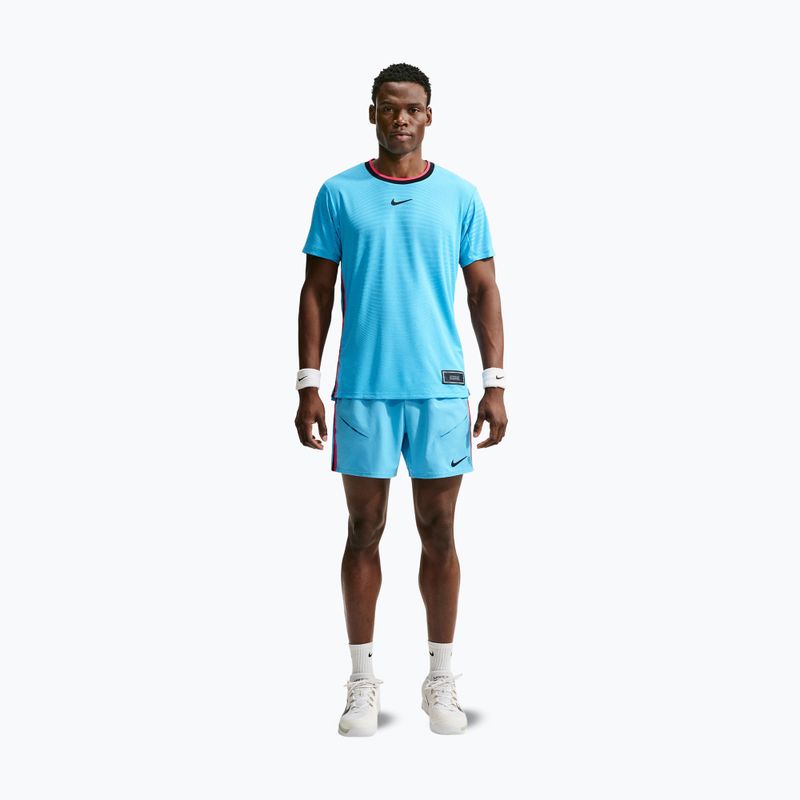 Polo shirt Nike Court Slam Aero-Fit Baltic Blue/Black 2