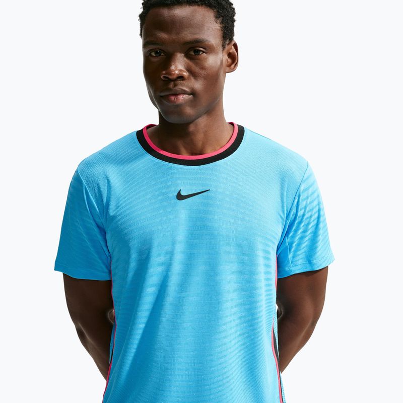 Polo shirt Nike Court Slam Aero-Fit Baltic Blue/Black 4