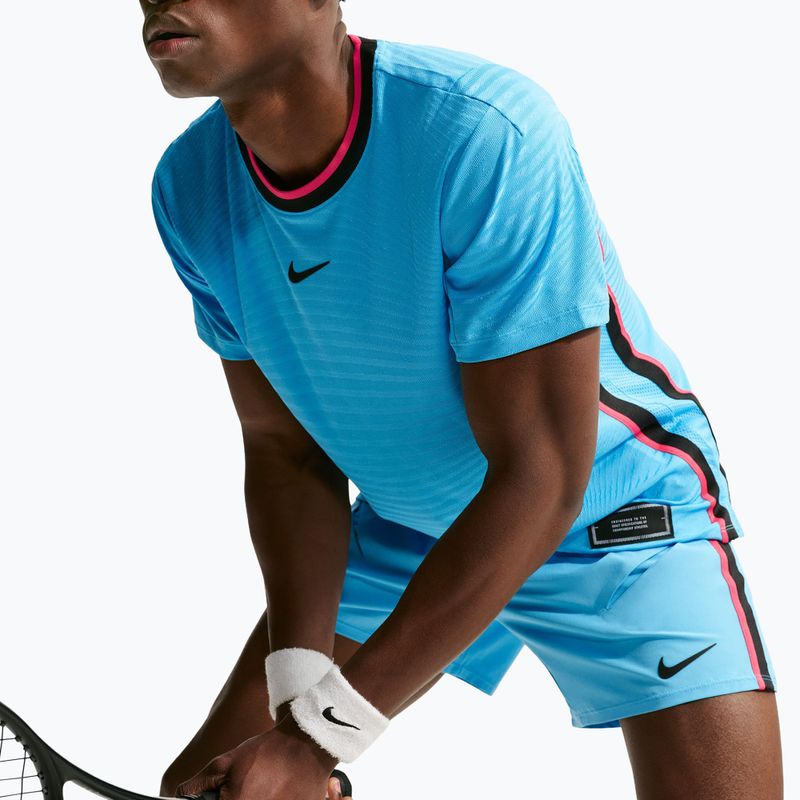 Polo shirt Nike Court Slam Aero-Fit Baltic Blue/Black 6