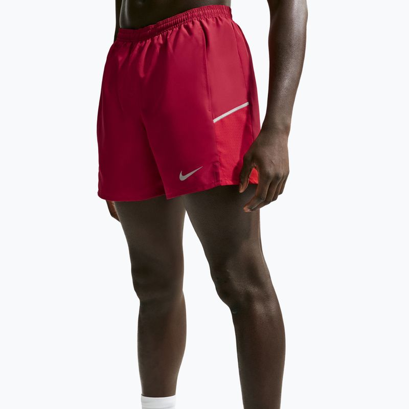 Men's running shorts Nike Miler tough red/sport red 5