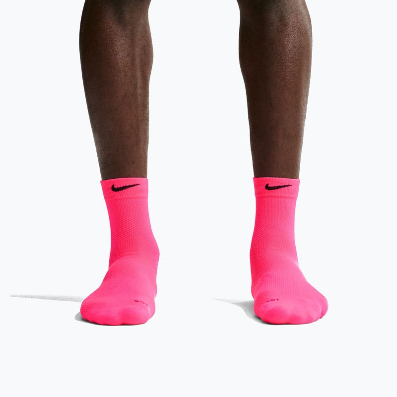 Socks Nike Run Lightweight Micro Crew Hyper Pink/Black 4