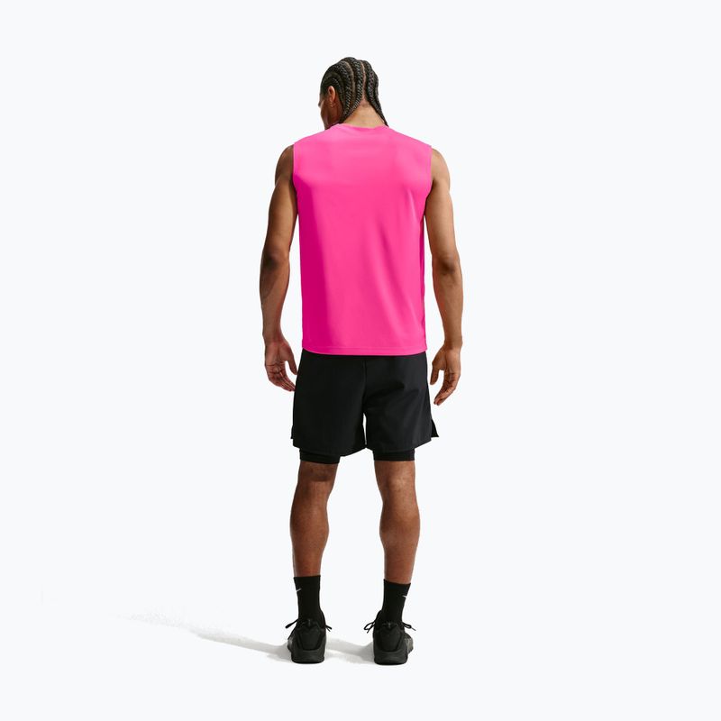 Men's training shirt Nike Dri-FIT Sleeveless Training Top hyper pink/black 2