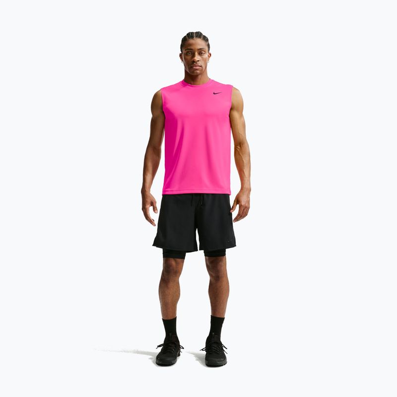 Men's training shirt Nike Dri-FIT Sleeveless Training Top hyper pink/black 7