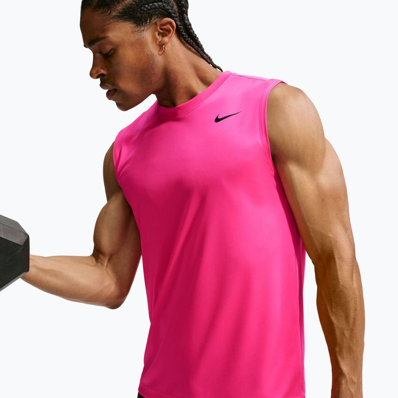 Men's training shirt Nike Dri-FIT Sleeveless Training Top hyper pink/black 5