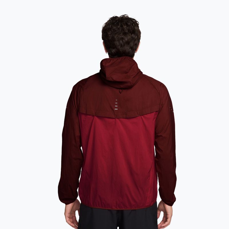 Men's running jacket Nike Stride mystic dates/tough red 2