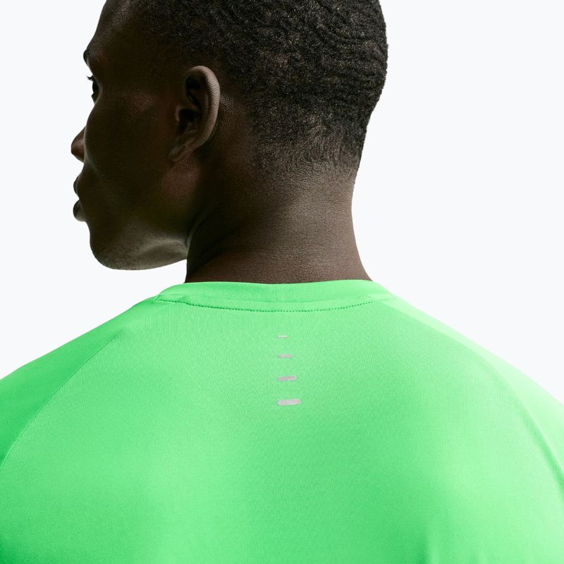 Men's running shirt Nike Stride green spark 5