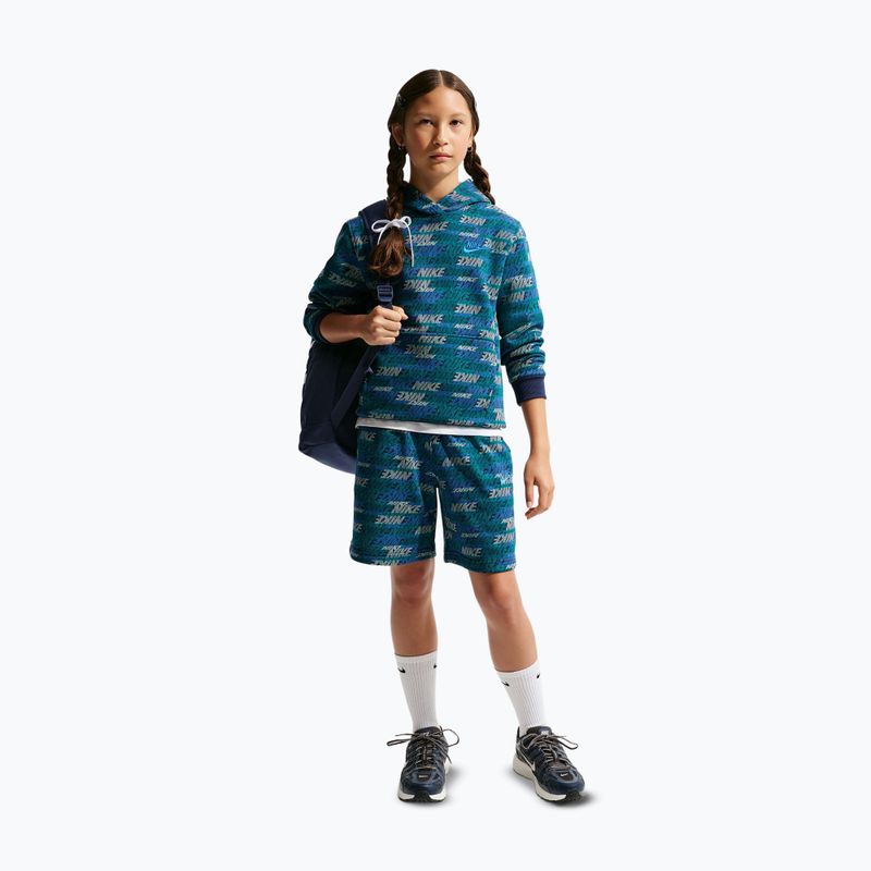 Children's sweatshirt Nike Sportswear Club Fleece bright spruce/midnight navy/game royal 2