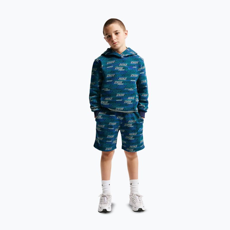 Children's sweatshirt Nike Sportswear Club Fleece bright spruce/midnight navy/game royal 3