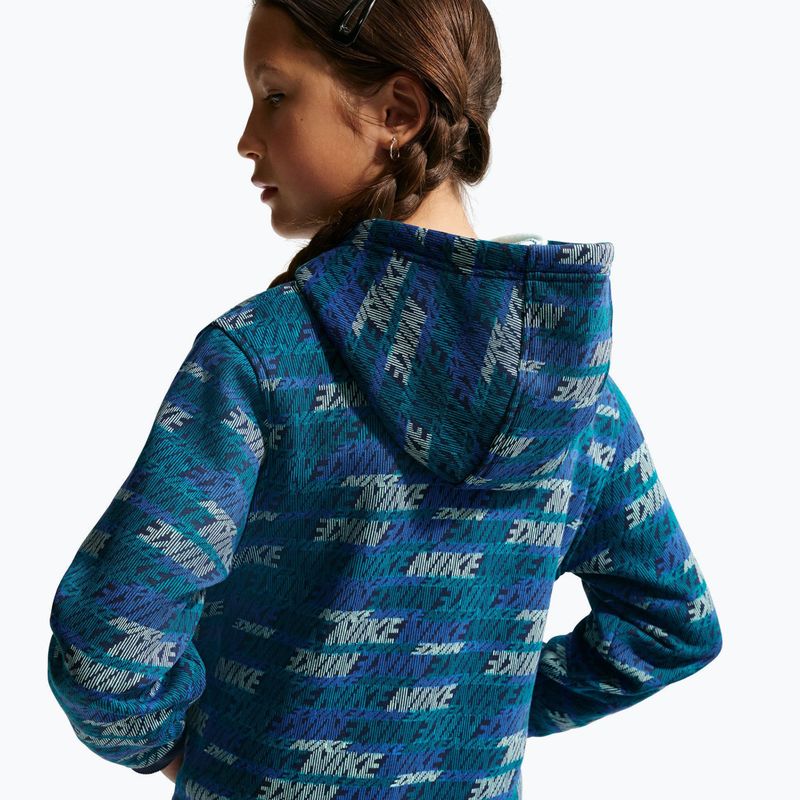 Children's sweatshirt Nike Sportswear Club Fleece bright spruce/midnight navy/game royal 7