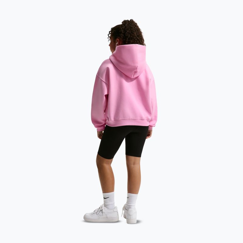 Children's sweatshirt Nike Sportswear Studio Fleece pink rise/white 3