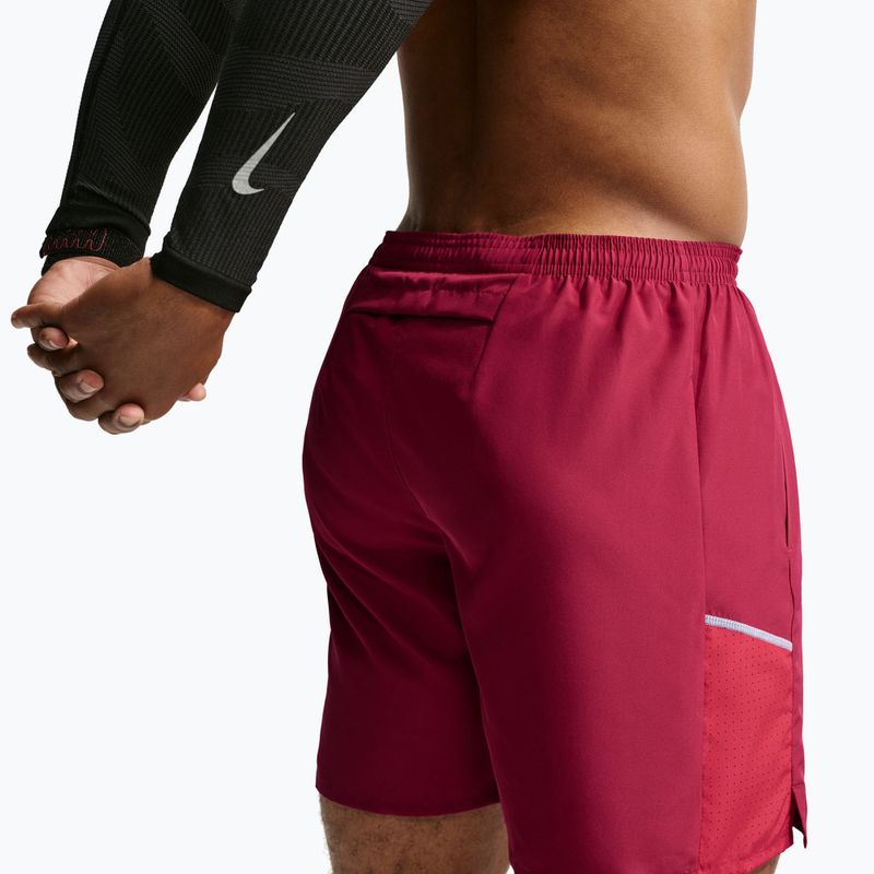 Men's running shorts Nike Miler tough red/sport red 6