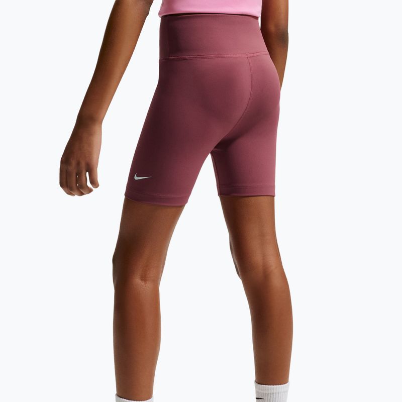 Children's shorts Nike One pink smoke/white 5