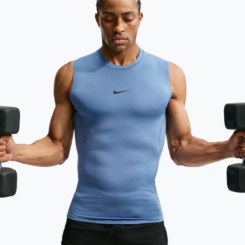 Men's training shirt Nike Pro indigo storm/black 5
