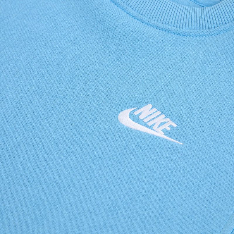 Children's sweatshirt Nike Sportswear Club Fleece football blue/white 3